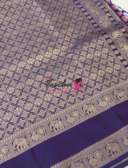 Semi Soft Silk - Onion Pink With Purple - VVSSS038