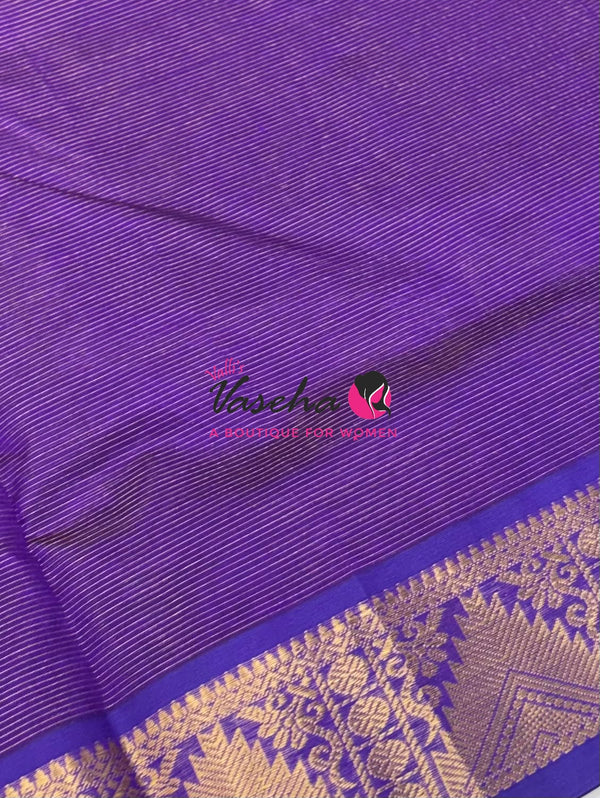 Pure Silk Cotton Saree - Vairavoosi Design - VVSCV005
