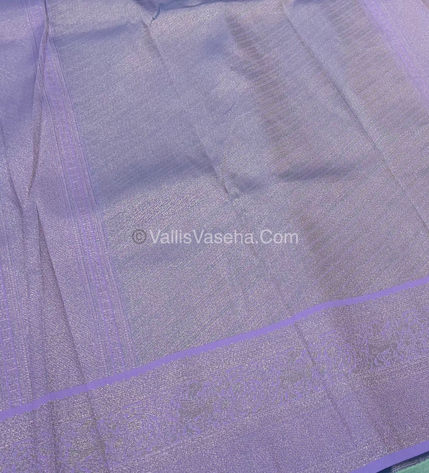 Semi Kanchi Silk - Blue & Lavender Shade  - VVSKS004