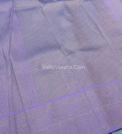 Semi Kanchi Silk - Blue & Lavender Shade  - VVSKS004