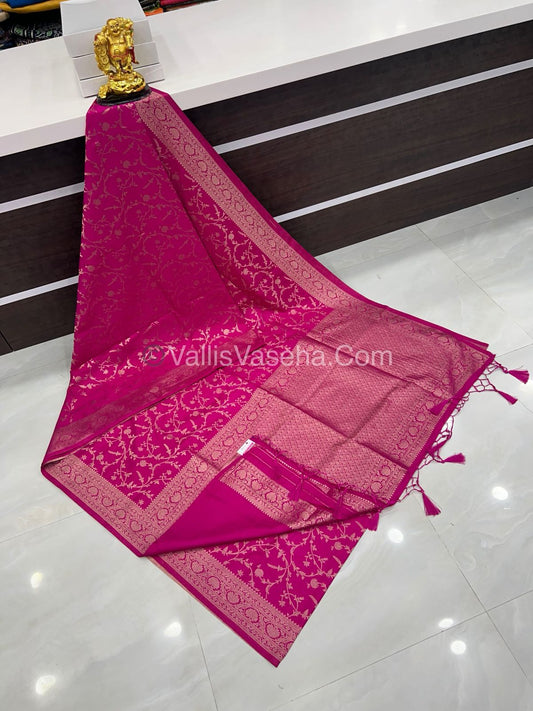 Banarasi - Heritage Silk - Semi Kathan Silk - Pink Shade- VVBHS001