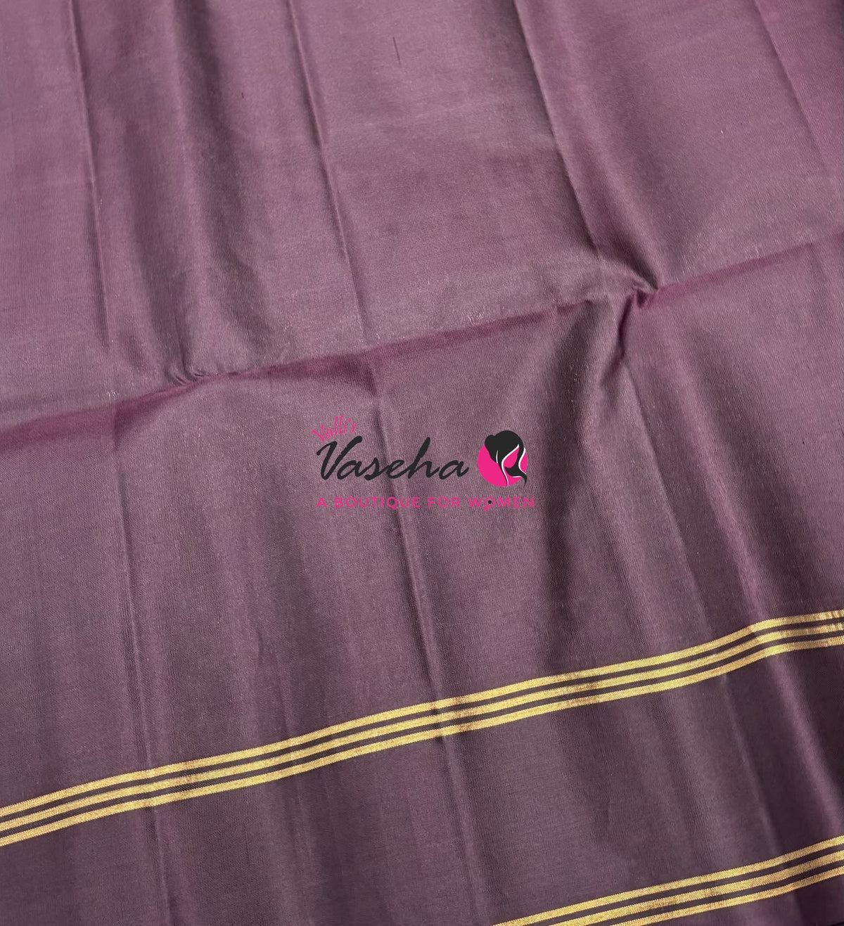 Pure Soft Silk Saree  - Onion Pink & Wine Brown Combo - VVPSS137