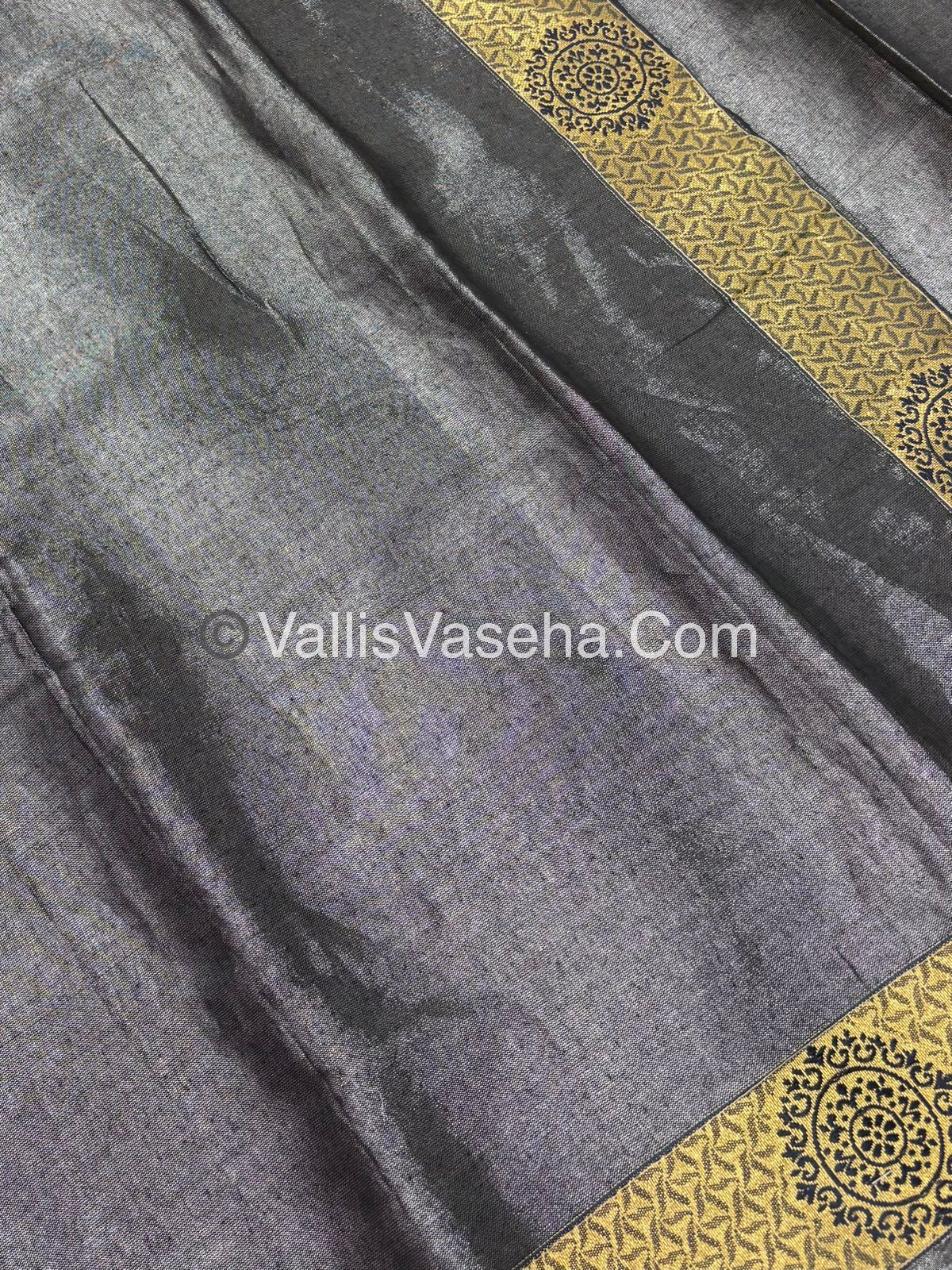 50% less - Offer Saree - Semi Tissue Saree   - VVDS006