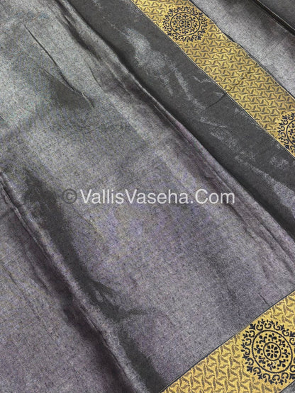 50% less - Offer Saree - Semi Tissue Saree   - VVDS006