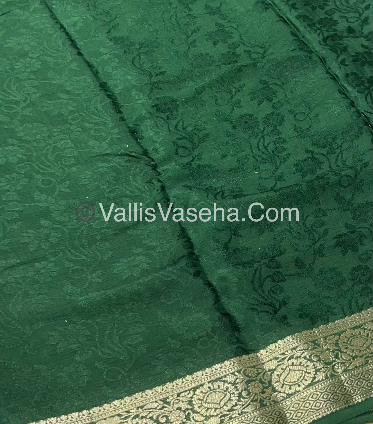 Semi Viscose / Semi Mysore Crepe Silk Variety - Embossed Design - VVSMC002