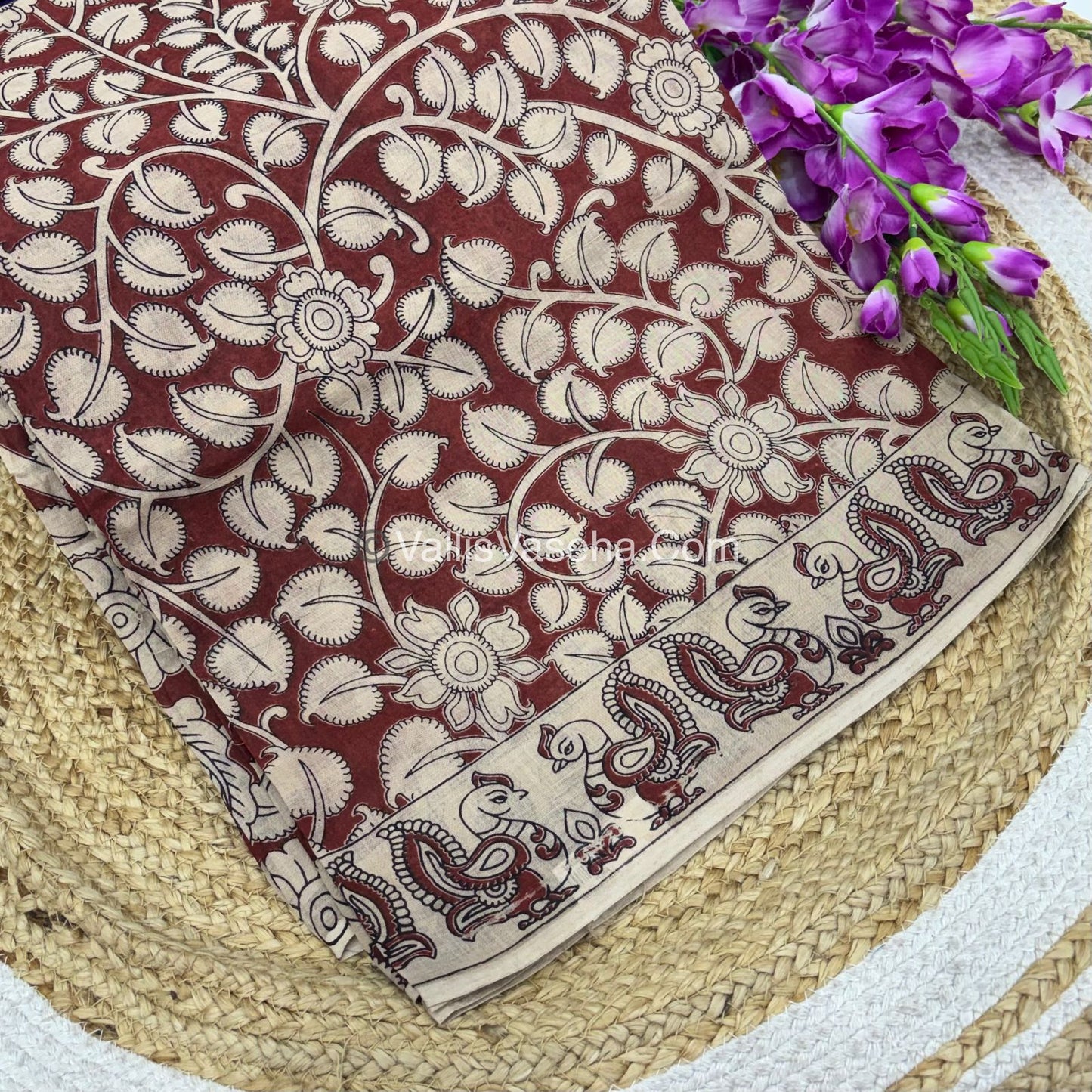 Pure Kalamkari Cotton Saree - VVPKC002