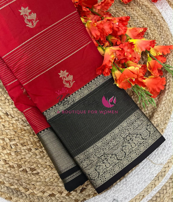 Semi Bridal Kanchi Silk  - Korvai - Premium- VVSKS008