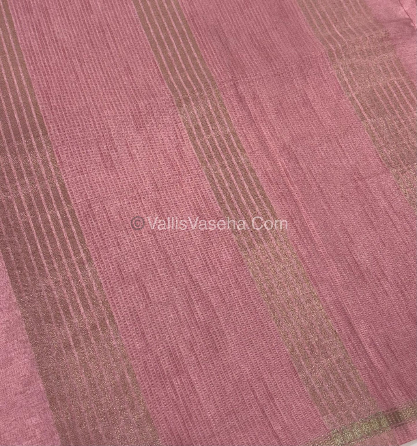 Semi Tussar Silk  - Pink Shade - VVSTS042