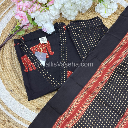 Readymade 3pc Set - Appliqué Work - VVRMS002