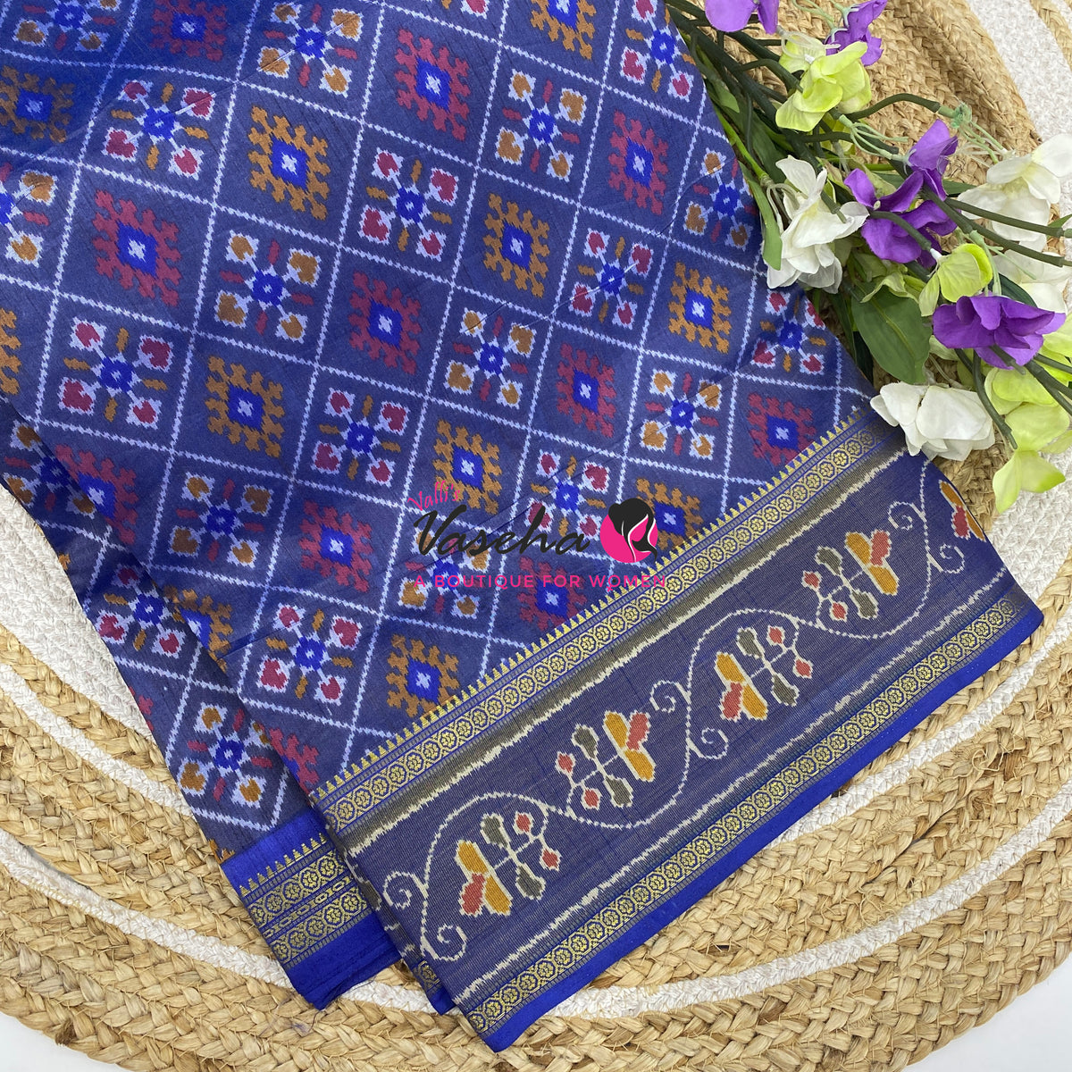Semi Patola | Printed Silk Saree - Combo - VVSPS002