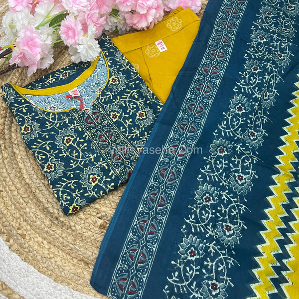 Ready Made - Salwar, Kameez & Duppatta(3pc) - Batik Printed - VVRBS006
