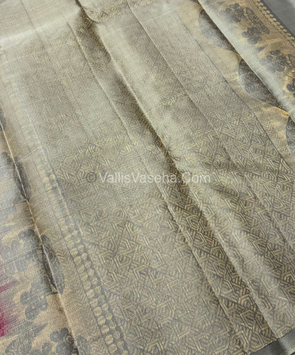 Half Mix - Pure Soft Silk Saree - VVPSS054