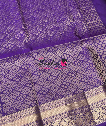 Pure Soft Silk Saree  - Violetish Purple Shade - VVPSS135