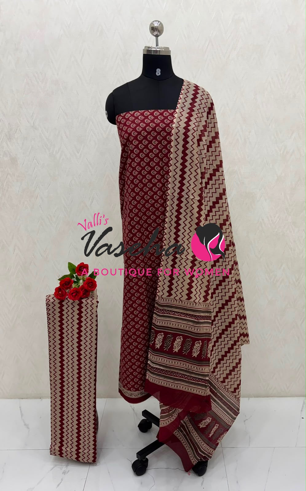 Pure Mul Mul Cotton | Unstitched Material | VVUSM079