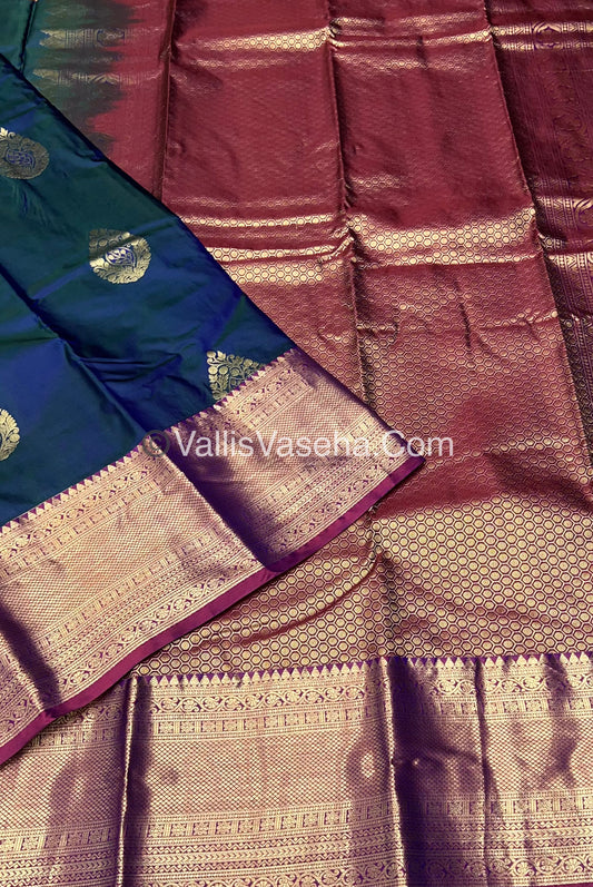 Half Mix - Pure Soft Silk Saree - VVPSS031