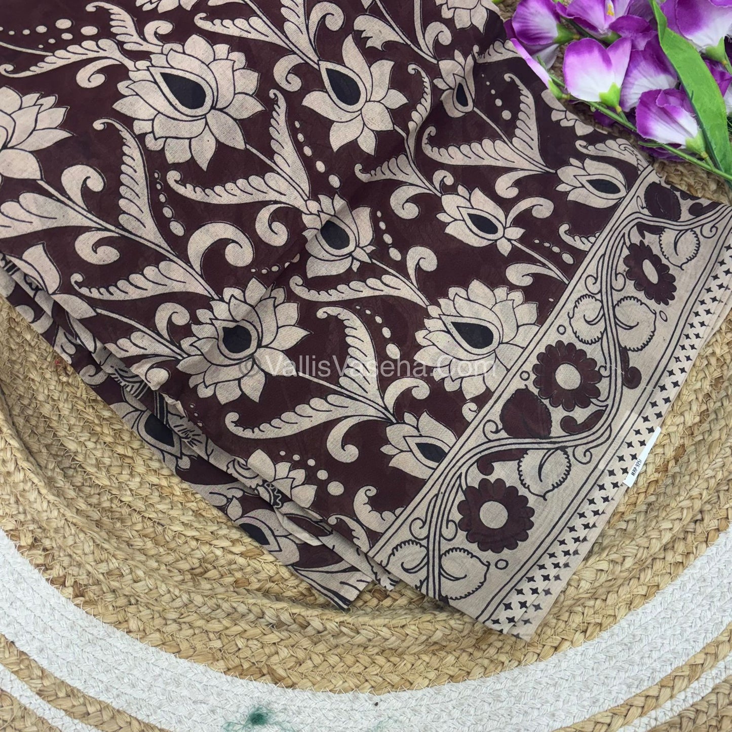 Pure Kalamkari Cotton Saree - VVPKC002