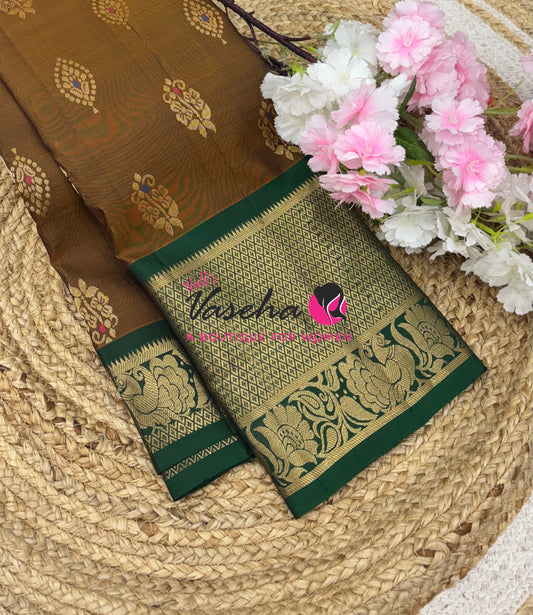 Half Mix - Pure Soft Silk Saree - VVPSS031