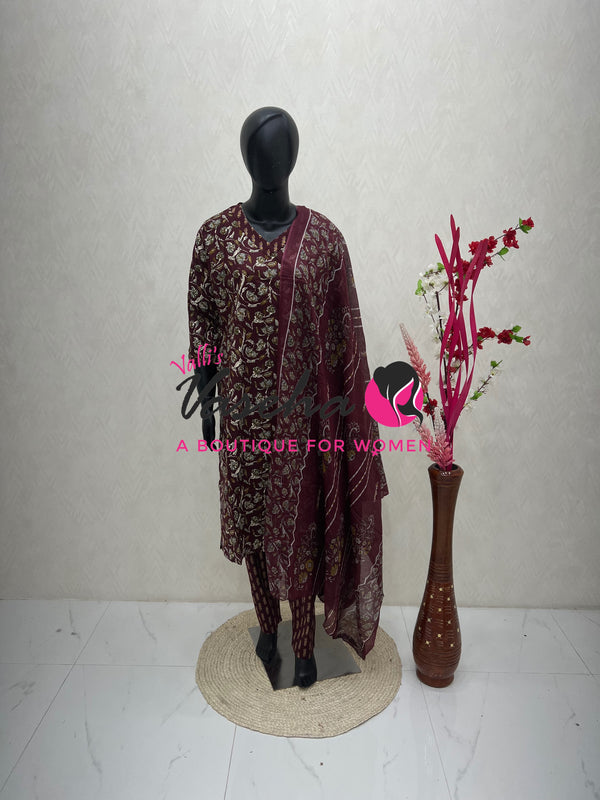 Ready Made - Salwar, Kameez & Duppatta(3pc) - Printed - VVRBS007