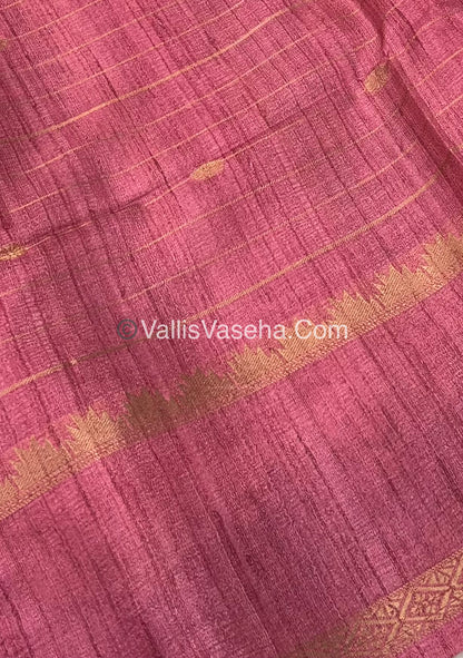 Semi Chanderi Saree - checks pattern - VVSCS004