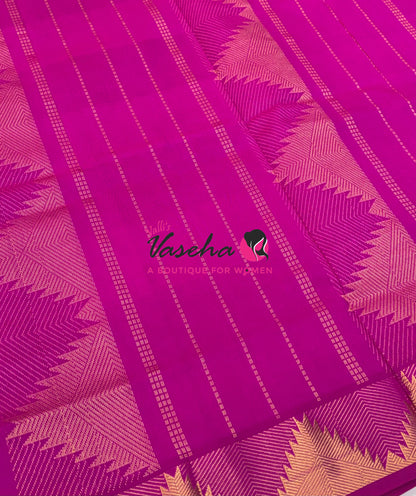 Semi Silk Cotton Saree |Pazhum Pazhamum Checks Design |VVSSC020