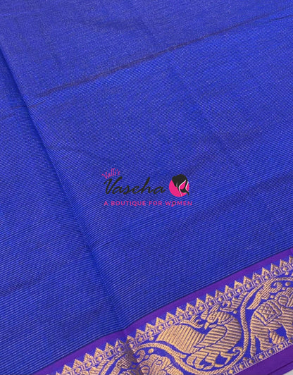 9 Yards |Semi Silk Cotton Saree | Vairavoosi  Design | VV9YSS001