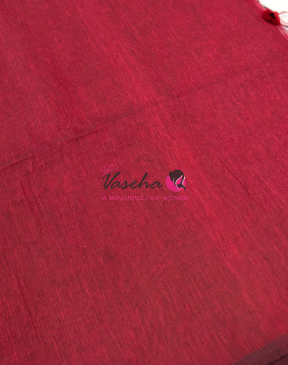Handloom Cotton Sarees with Kalamkari Blouse - VVKCK002