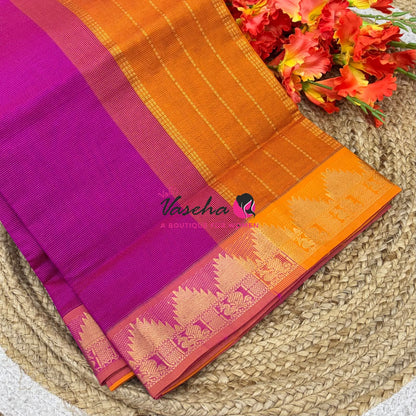 Semi Silk Cotton Saree | Vairavoosi  Design |VVSSC017