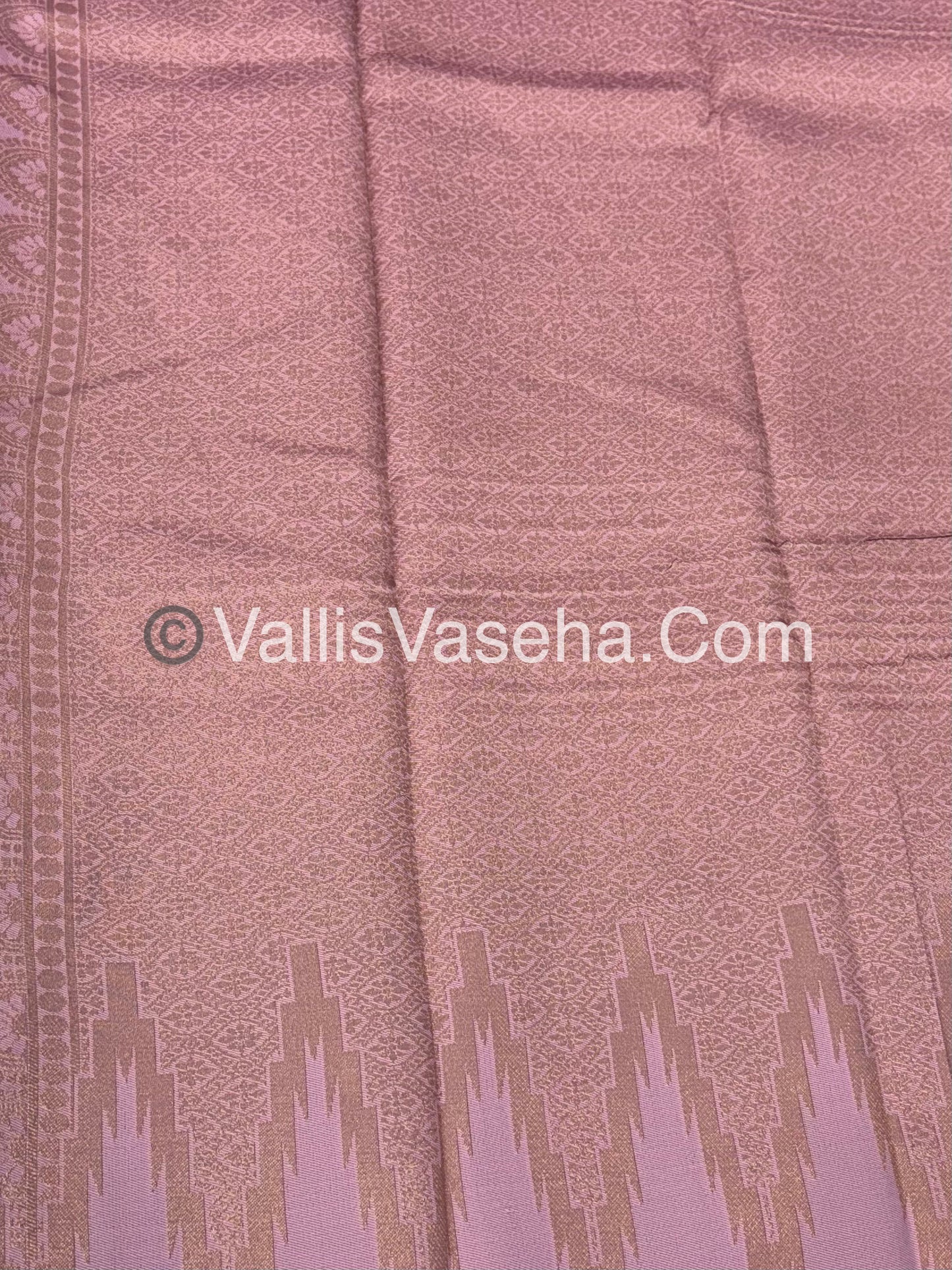 Kanchi Semi Silk  - Red with Pink - VVKSS003