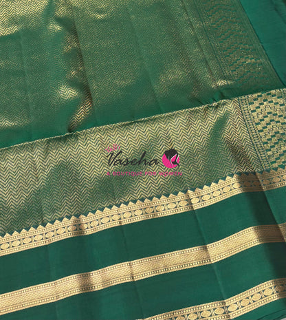 Half Mixed  Soft Silk Saree - Yellow & Green - VVPSS077