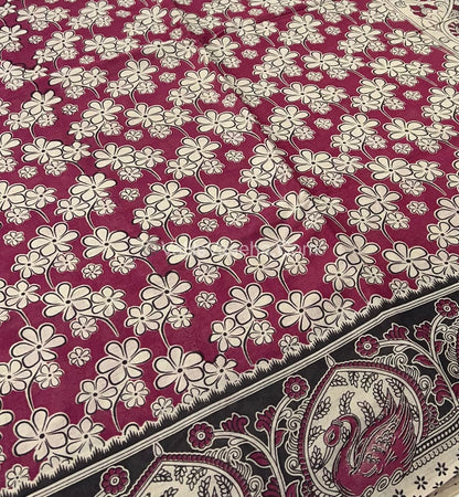 Pure Kalamkari Cotton Saree - VVPKC002