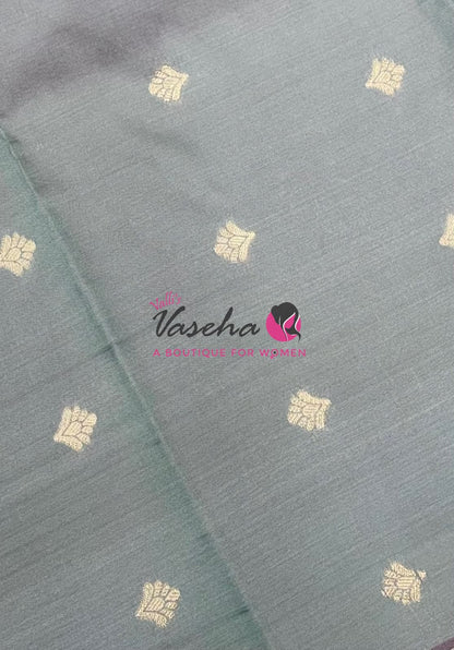 Semi Soft Silk - Wine With Grey- VVSSS036