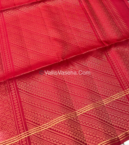 Pure Soft Silk Saree - Pink & Red - VVPSS062