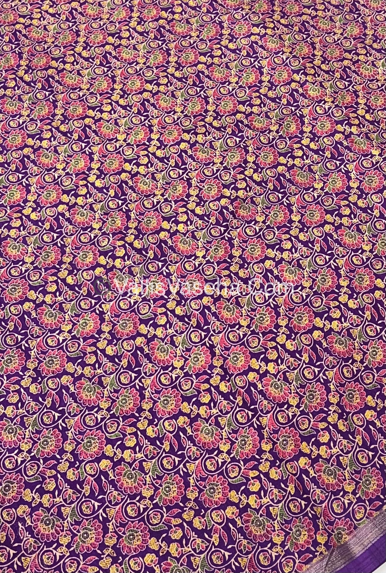 Casual Wear - Fancy Mixed Cotton - Purple Shade - VVFMC001