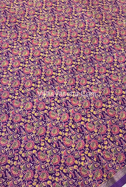 Casual Wear - Fancy Mixed Cotton - Purple Shade - VVFMC001