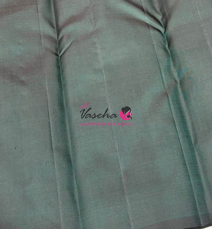 Pure Kanchipuram Silk Saree - Green Shade - VVPS054