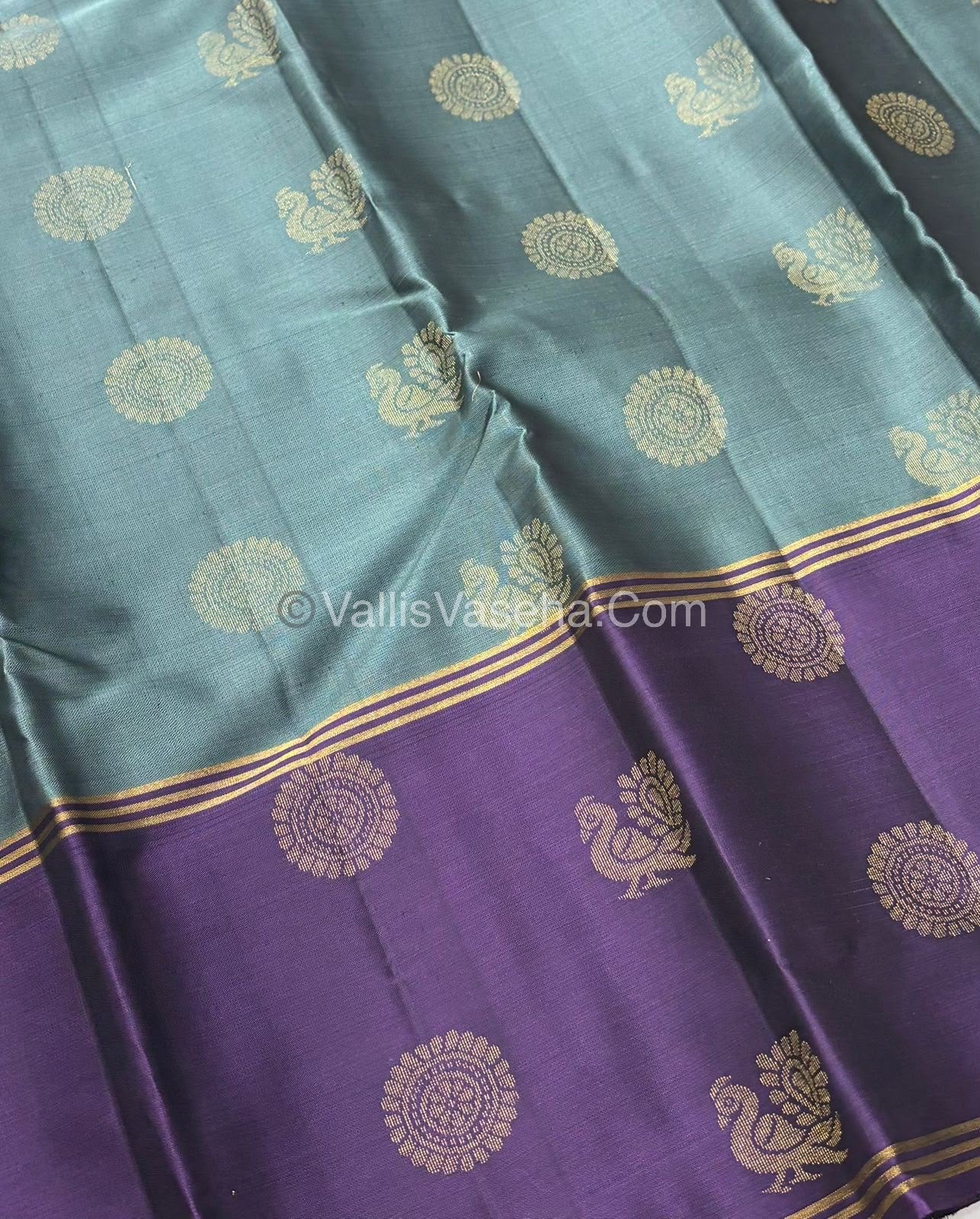 Half Mix - Pure Soft Silk Saree - Long Retta Petta Border with Butta - VVPSS076