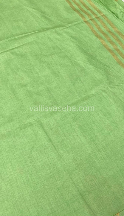 Mulberry Semi Silk - Light Green Shade - VVMS001