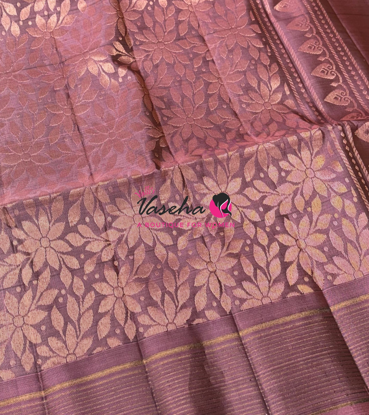 Half Mixed  Soft Silk Saree - (1.75 warp)Violetish Blue & Onion Pink - VVPSS090