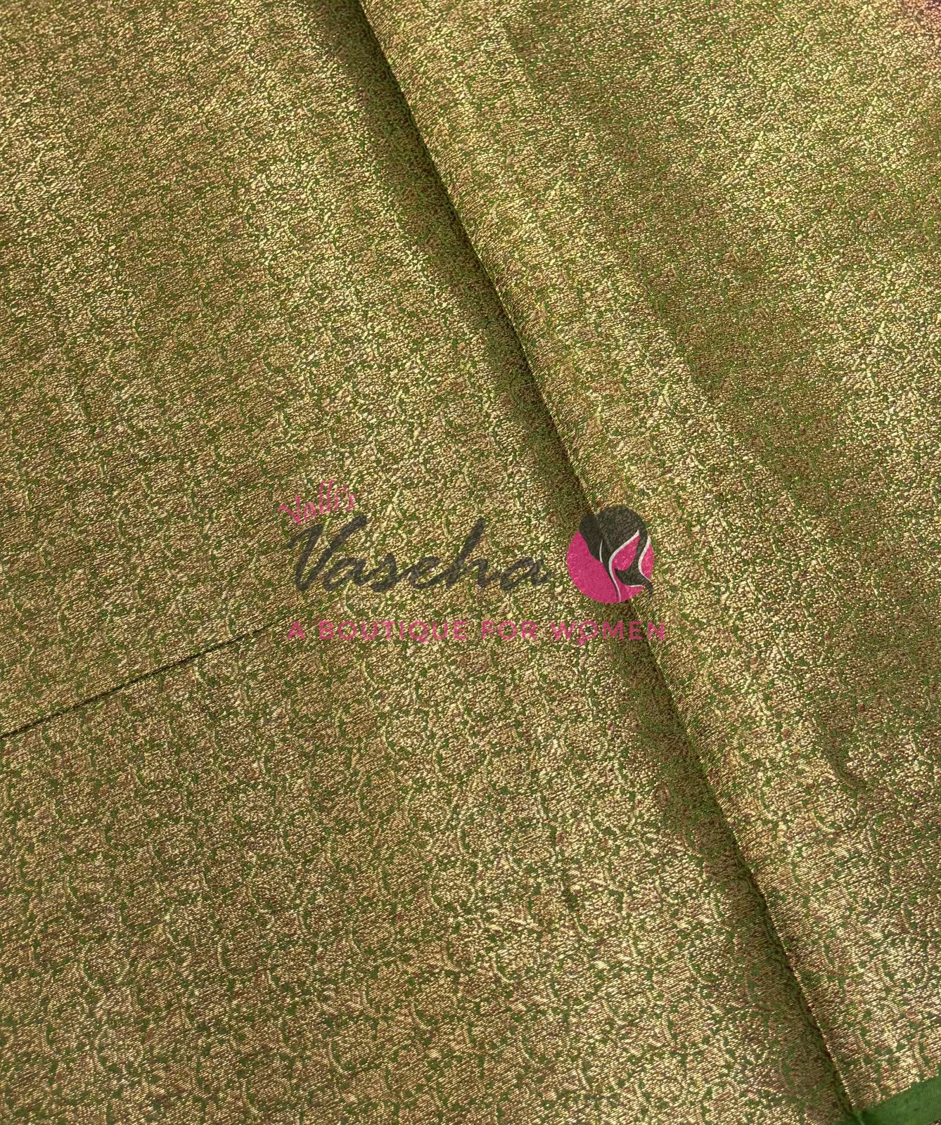 Bamboo Silk Saree- Maroon with Green Shade - VVBSS013