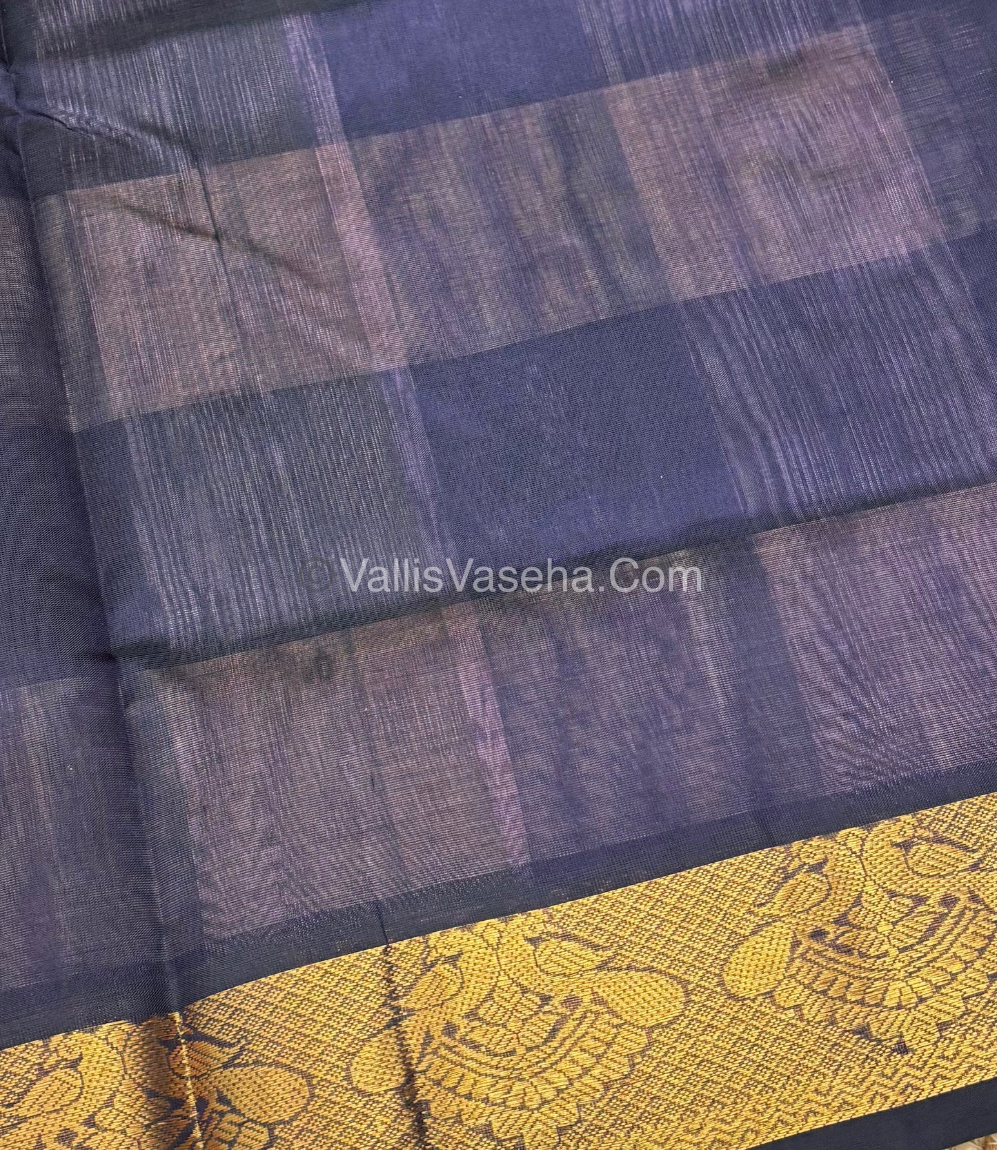 Pure Silk Cotton Saree - Pazhum Pazhamum Checks Design - VVPPSC02