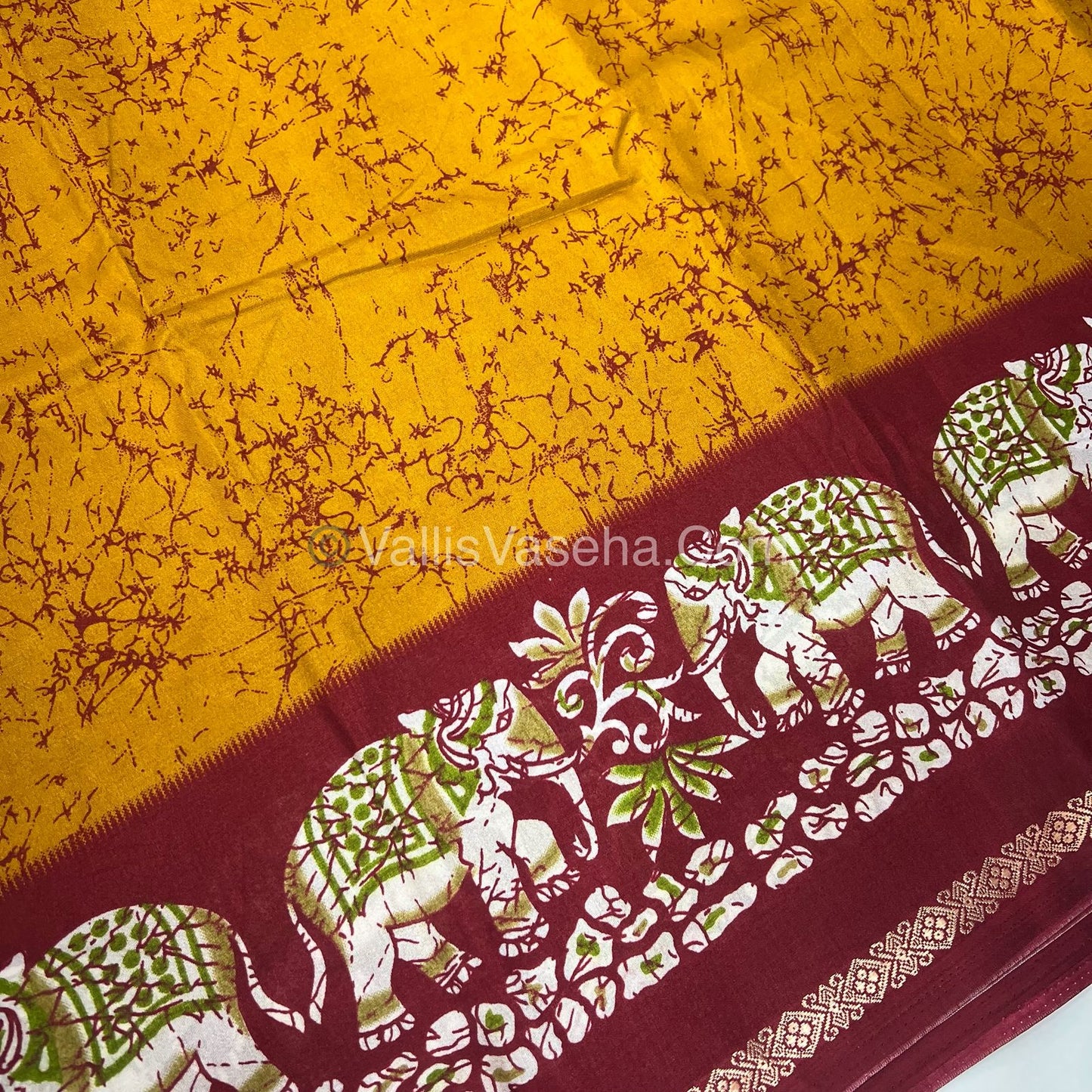Budget Friendly Sarees - Casual Wear Sarees - Crackle Silk - VVCS002