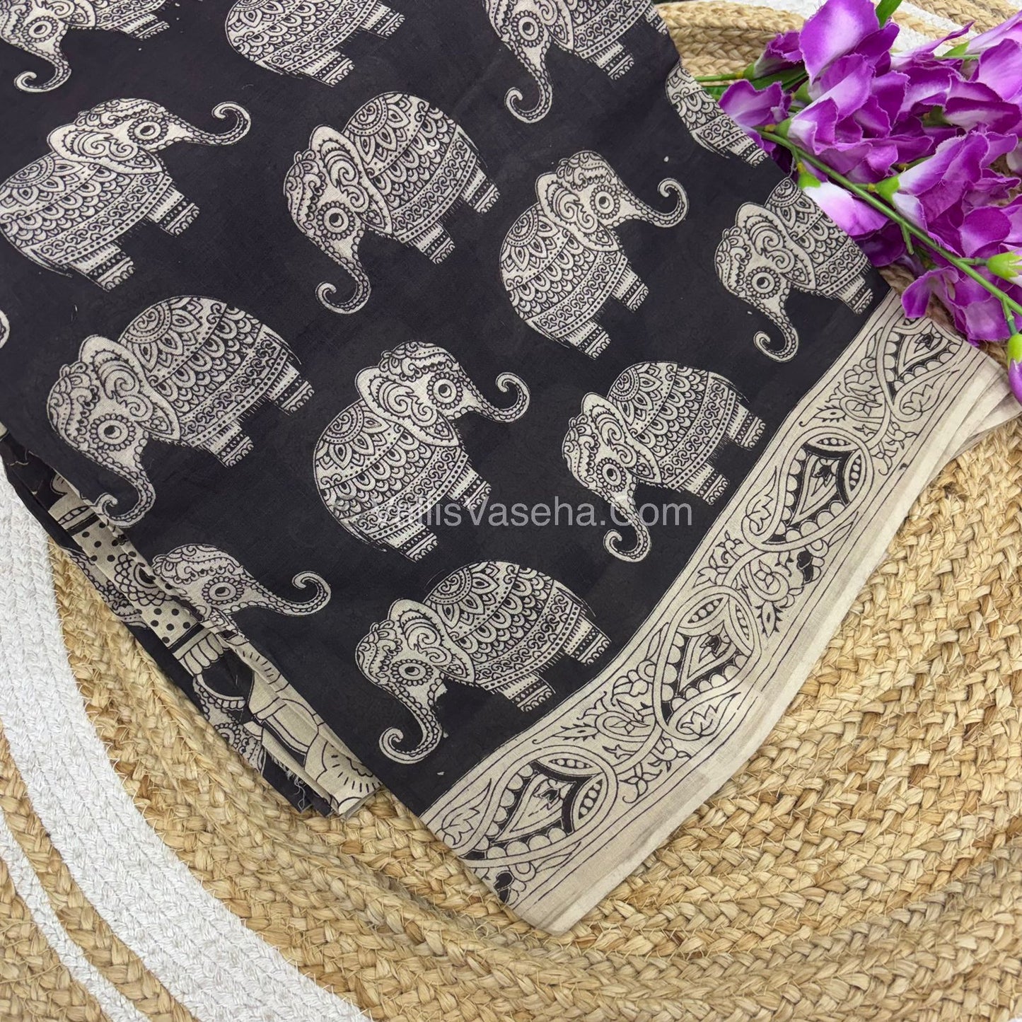 Pure Kalamkari Cotton Saree - VVPKC002