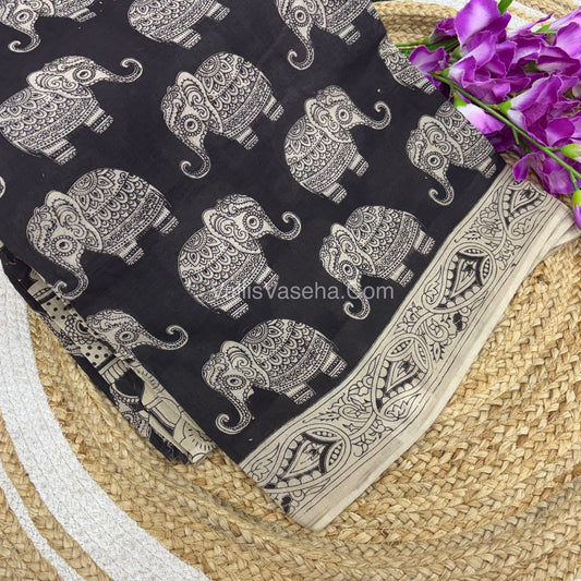 Pure Kalamkari Cotton Saree - VVPKC002