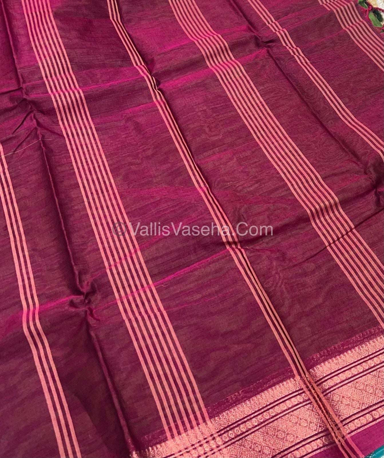 Dhaka Cotton Saree - VVDCS001