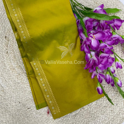 Semi Soft Silk - Border less - Green Shade -VVSSS034