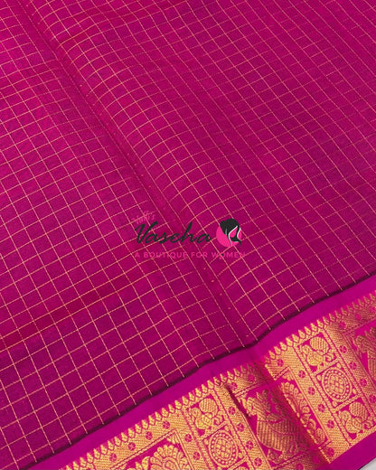 Semi Silk Cotton Saree | Lakshadeepam |VVSSC009