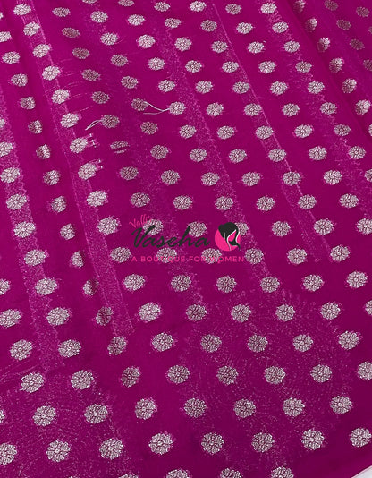 20%less - Offer Saree - Semi Banarasi Georgette Saree - VVDS008