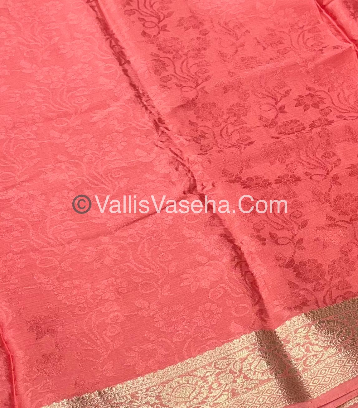 Semi Viscose / Semi Mysore Crepe Silk Variety - Embossed Design - VVSMC002
