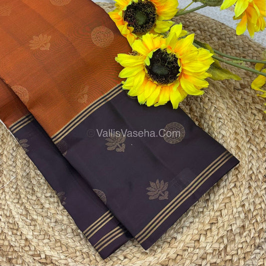 Half Mix - Pure Soft Silk Saree - Long Retta Petta Border with Butta - VVPSS076