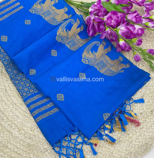 Mulberry Semi Silk - Blue Shade - VVMSS001